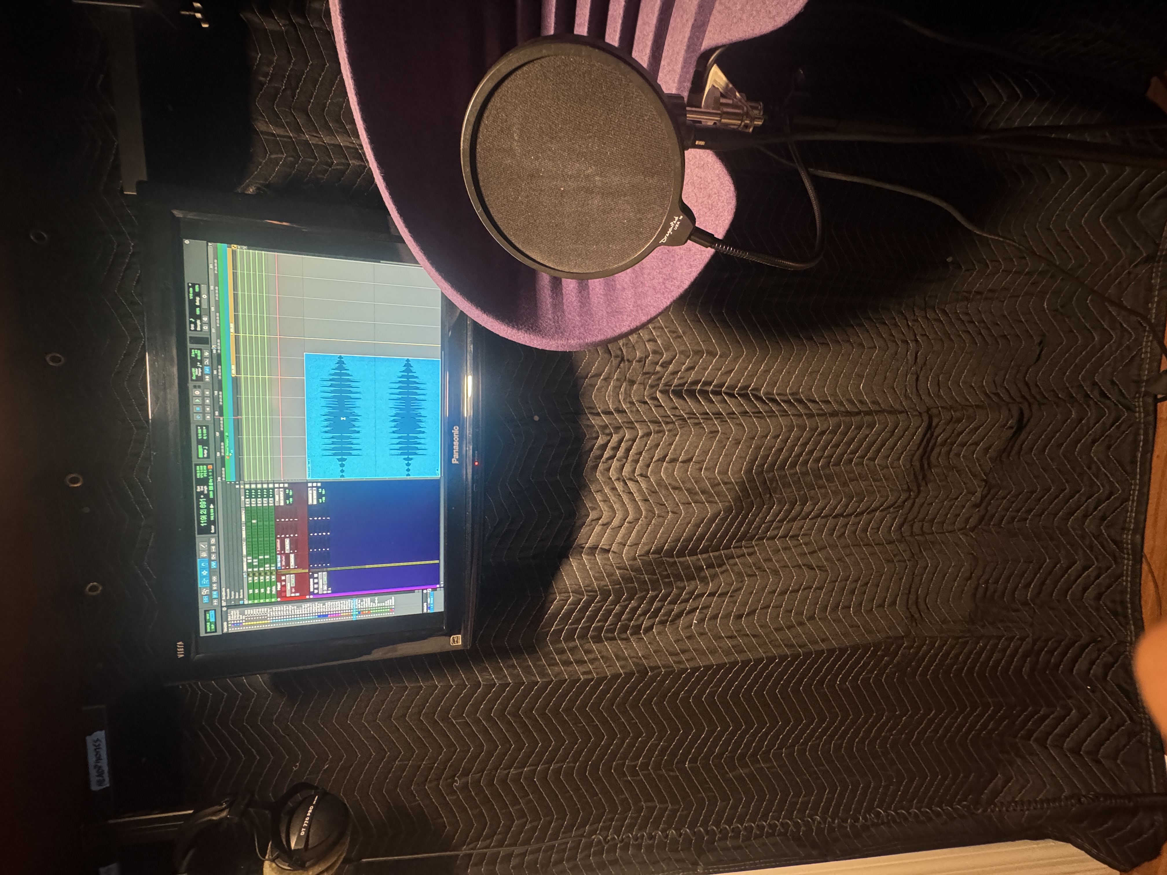 Session waveform on screen